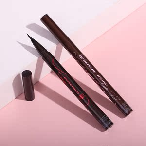 日本kissme眼线笔 防水极细液体kiss me持久不晕染棕kiss么眼线笔