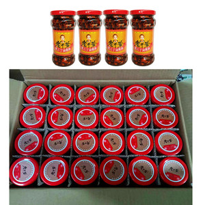包邮整箱老干爹辣三丁油辣椒262gx24瓶辣椒酱红油辣椒香辣酱调味
