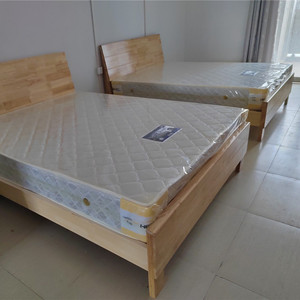 东莞出租屋实木床宿舍木床木架床橡木床1.2米1.5米经济型公寓床