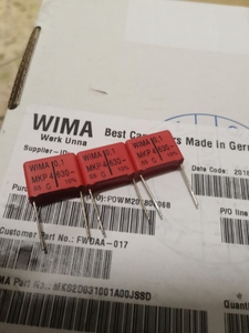 德国 WIMA 红威马 MKP4 630V0.1UF 104K 发烧音频耦合薄膜电容器
