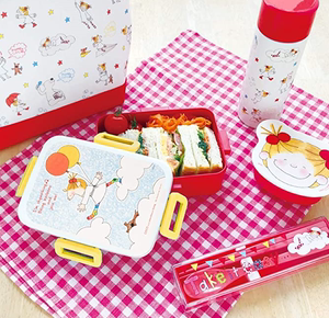 日本购COCO酱小女孩保温杯午餐便当盒野餐垫保鲜盒餐包陶瓷马克杯