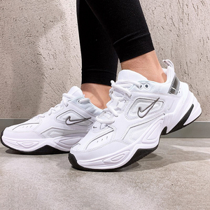 nike m2k tekno耐克女鞋复古白银老爹鞋男子运动跑步鞋bq3378-100