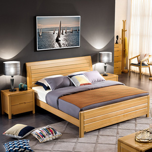 卧室家具 实木家具 榉木家具 实木床 榉木床 南丰801双人床