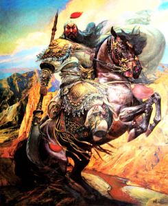 关公挂像画镇宅