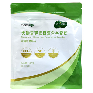 天狮牌麦芽松茸复合谷物粉18克*20袋 天狮谷物粉原味草莓味红豆味