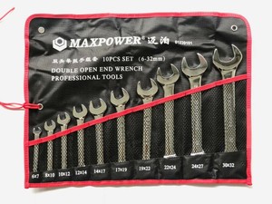 迈泊MAXPOWER/8/10件套6-32mm双头双开口呆扳手维修家用汽修工具