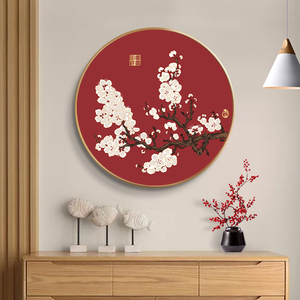 杏花图十字绣2021新款线绣花卉中国风客厅手工自己刺绣小件2022年