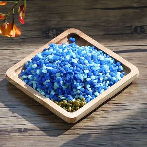 多肉铺面石鹅卵石花盆栽五彩色石子鱼缸装饰蓝色小石头1斤