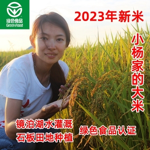 2023年黑龙江小杨家的石板源新大米10斤响水石板大米绿色食品