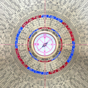 正品集福堂18寸尺八67层综合盘高精度纯铜专业风水罗盘罗经指南针