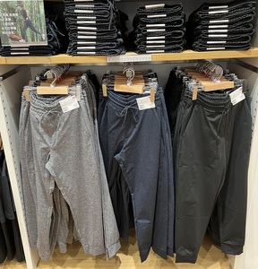 优衣库男装高弹力运动长裤轻薄款速干面料夏季433054 448595