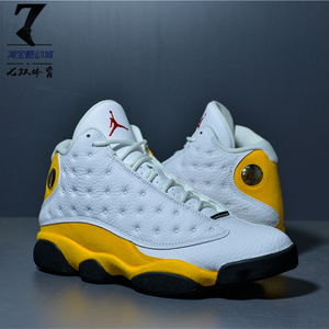 air jordan 13 retro aj13白黄男子复古高帮气垫篮球鞋414571-167