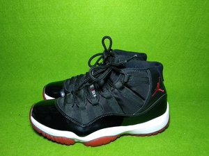 二手正品 378037-010 jordan11 乔11 aj11 黑红 篮球鞋 42码 9新