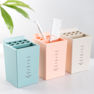 北欧无印风格个性简约笔筒创意时尚可爱学生文具收纳盒书桌面上良品