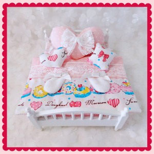 ob11娃床12分bjd迷你家具娃娃被子gsc粘土人diy娃娃微缩场景枕头