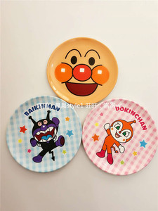 出口日本面包超人儿童餐盘密胺日式盘仿陶瓷卡通可爱甜点零食碗碟