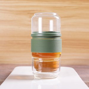 正山堂简易泡茶杯 玻璃公道杯 公道杯180ml 单杯100ml 茶具