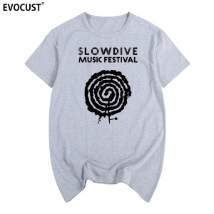slowdive shoegaze慢潜自赏lush ride英国乐队乐迷男女短袖t恤