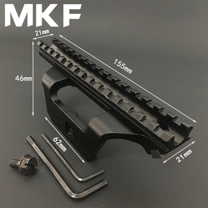 m14模型金属导轨m14固定增高支架小黑牛mk14ebr改装镜桥配件