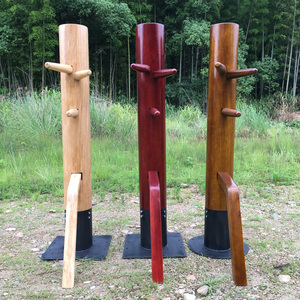 拳击木桩整木咏春拳叶问木人桩铁底板吸盘训练桩简易家用立式拳桩