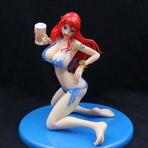 海贼王娜美手办泳装水着啤酒杯美女手办动漫桌面机箱手办摆件模型