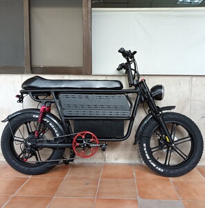 super73新国标上牌复古越野电动自行车小型助力电瓶车男女