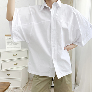 男衬衫蝙蝠衫中袖