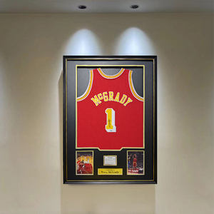 定制 麦迪球衣装裱框NBA足球CBA签名球衣纪念收藏展示画框定做