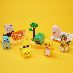 乐高积木宝可梦大探险盲盒益智宠物小精灵皮卡丘拼装玩具七夕礼物