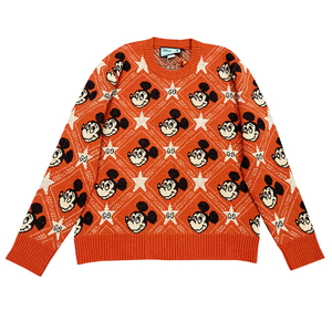 gucci 古奇 20ss disney限定 米老鼠米奇五星红色毛衣 针织衫