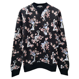 dior x 空山基 19fw 机械樱花老花logo黑色卫衣