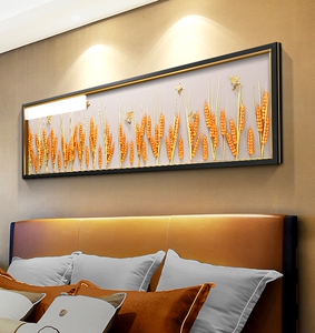 实物麦穗立体装饰画