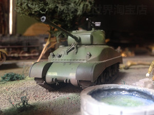 1/72 美国 M4A1 谢尔曼早期型 中型坦克 静态 战棋 推演 成品模型