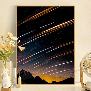 梦幻星空diy数字油画流星雨装饰画手工填充画丙烯描绘涂鸦油彩画