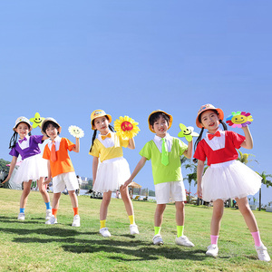 六一休闲演出服舞蹈合唱服小学生啦啦队幼儿园班服运动会表演服装