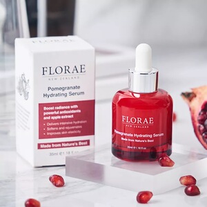 florae馥洛蕾 红石榴水润紧致淡华细纹提亮肤色改善红血丝精华液