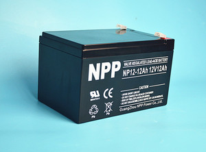免维护全密封12V12AH铅酸蓄电池不间断供电后备安防器材配件