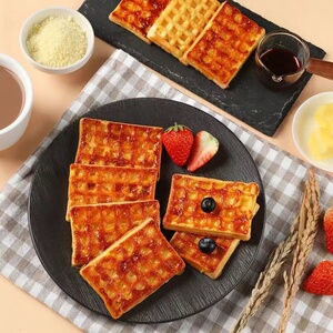 新品丹夫岩烧芝士华夫饼格子饼面包儿童营养早餐蛋糕休闲零食
