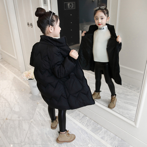 女童羽绒棉服冬装2020新款韩版小女孩洋气棉袄衣外套儿童装中长款