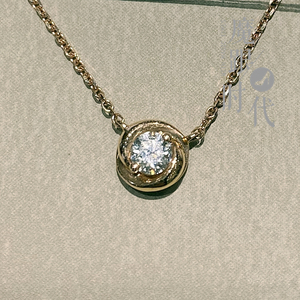 国内商场代购 tsl谢瑞麟 正品18k金镶嵌钻石吊坠项链挂坠结婚订婚