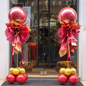 商场开业周年庆典活动服装店铺氛围布置场景装饰用品气球立柱路引