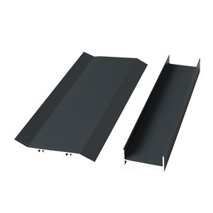 定制 铝合金深灰色百叶片铝型材百叶窗空调外机通风遮光防铝材