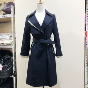 安蔻慧y22af1019风衣外套2022秋季新款韩版修身气质中长款女装