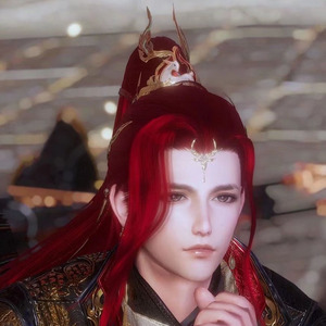 剑网3剑网三剑三红发十二王红黑发 红尘一枝 虎红 丹鸿影