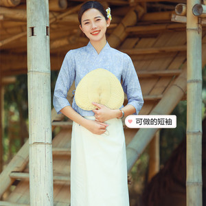 西双版纳傣族服装 东南亚筒裙 日常休闲傣装 泰国服装