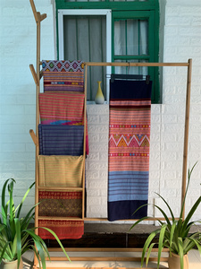 西双版纳 傣族织锦 傣锦手工筒裙 民族风傣锦织布复古裙