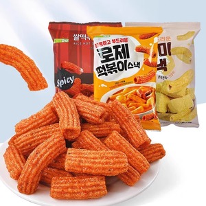 韩国进口食品涞可辣炒年糕条香辣芝士味香辣味网红追剧膨化零食品