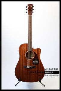 Fender CD-140SCE 全桃花心木 面单 电箱 41寸民谣木吉他（正品）