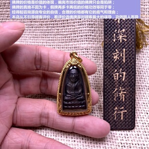 已出 阿赞添 2505 朗朗蛇龙婆托 美品无瑕疵 厚金壳带卡 泰国佛牌