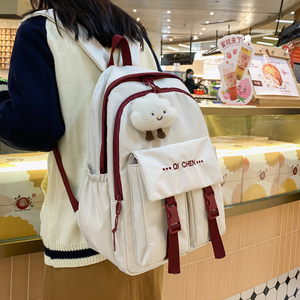 香港小学生书包女2023韩版初中生中学生少女双肩包大容量电脑背包